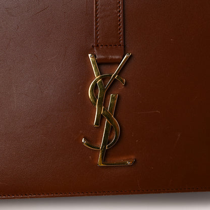 Saint Laurent Smooth Calfskin Medium Classic Monogram Universite Bag Brown 11 of 13
