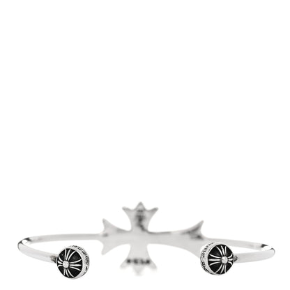 Chrome Hearts Sterling Silver Tiny E CH Cuff Bracelet 2 of 6