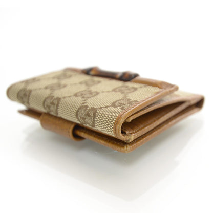 Gucci Monogram Bamboo Bar French Wallet 3 of 8