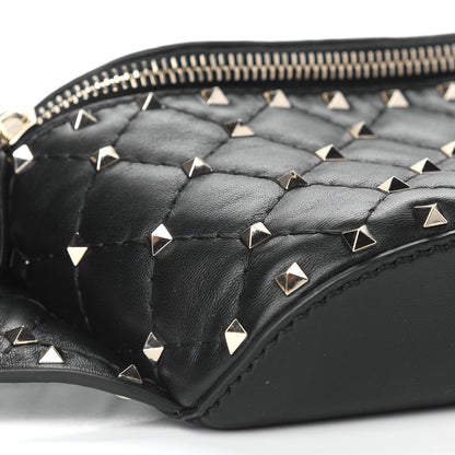 Valentino Garavani Nappa Rockstud Spike Belt Bag 85 Black 7 of 9
