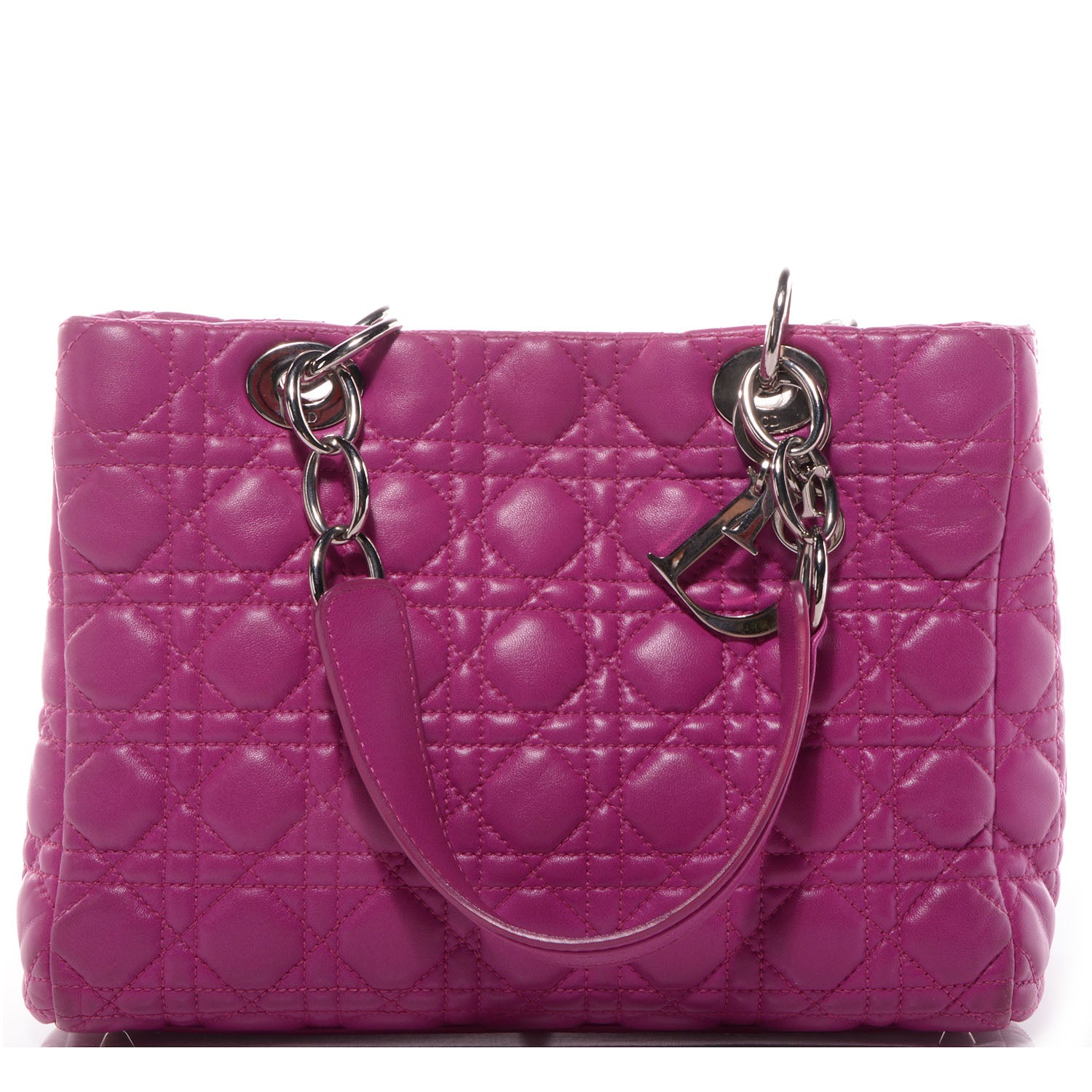 Christian Dior Lambskin Cannage Dior Soft Shopping Tote Pink 1 of 8