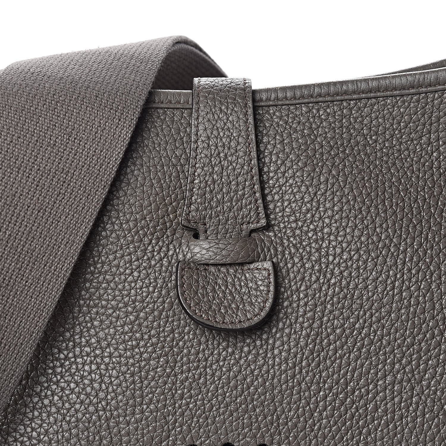 Hermes Taurillon Clemence Evelyne III GM Etain 14 of 14
