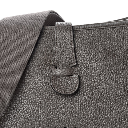 Hermes Taurillon Clemence Evelyne III GM Etain 14 of 14