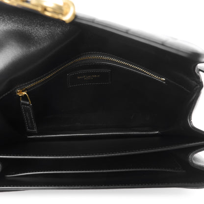 Saint Laurent Lambskin Carre Quilted Le Maillon Satchel Black 5 of 10