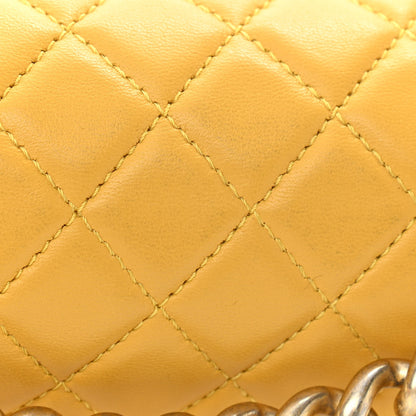 Chanel Calfskin Quilted Medium Boy Flap Yellow 12 of 13
