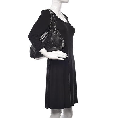 Chanel Lambskin Medium Single Accordion Flap Black 2 of 11