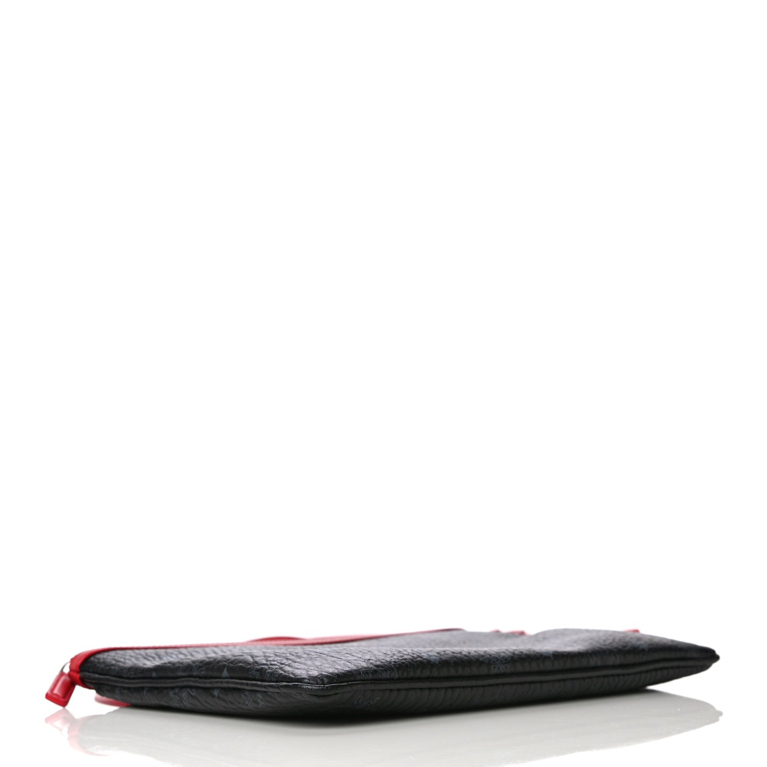 MCM Visetos Crossbody Pouch Black Red 4 of 15