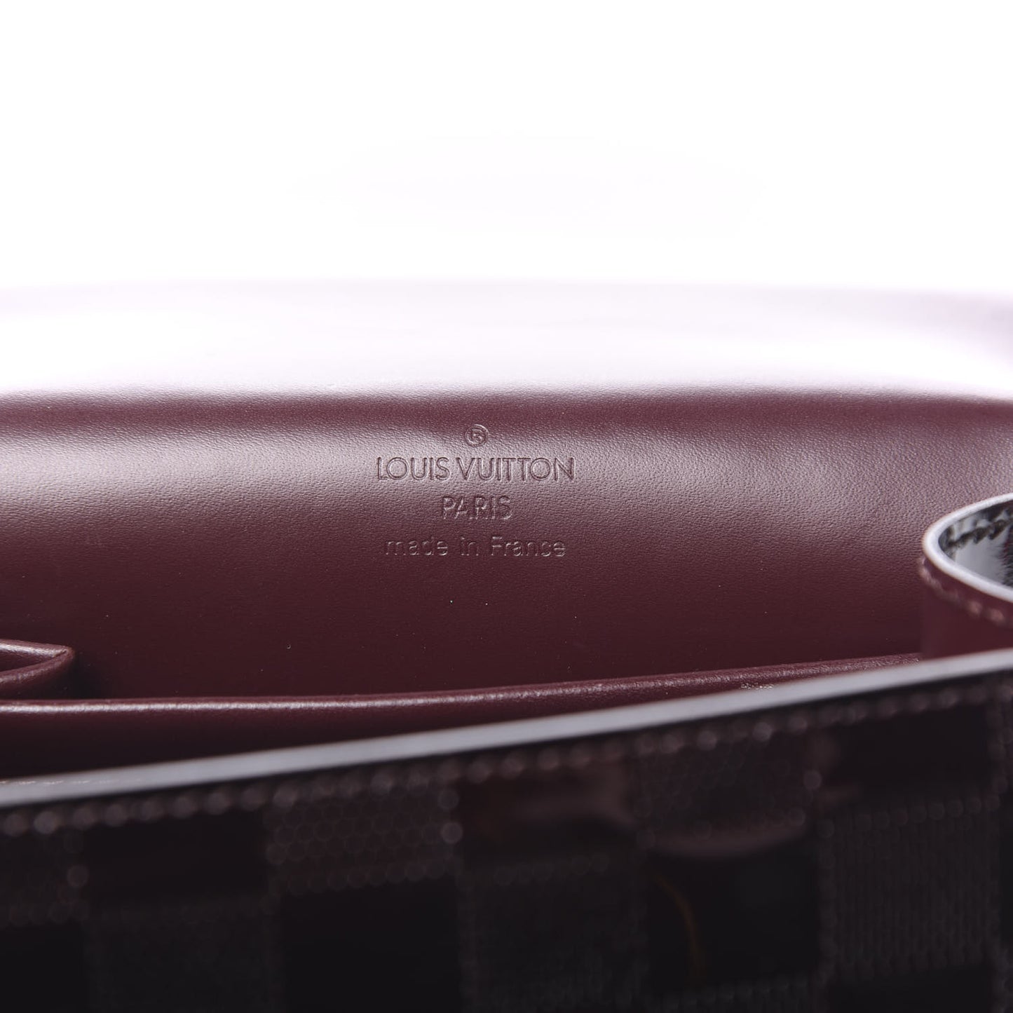 Damier Vernis Club Bag Carmine