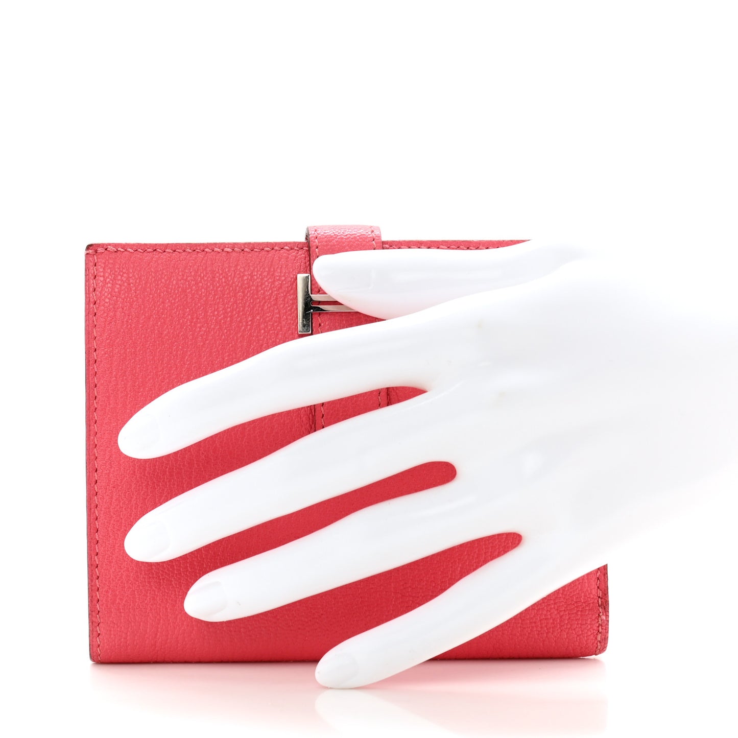 Chevre Mysore Bearn Compact Wallet Rose Lipstick