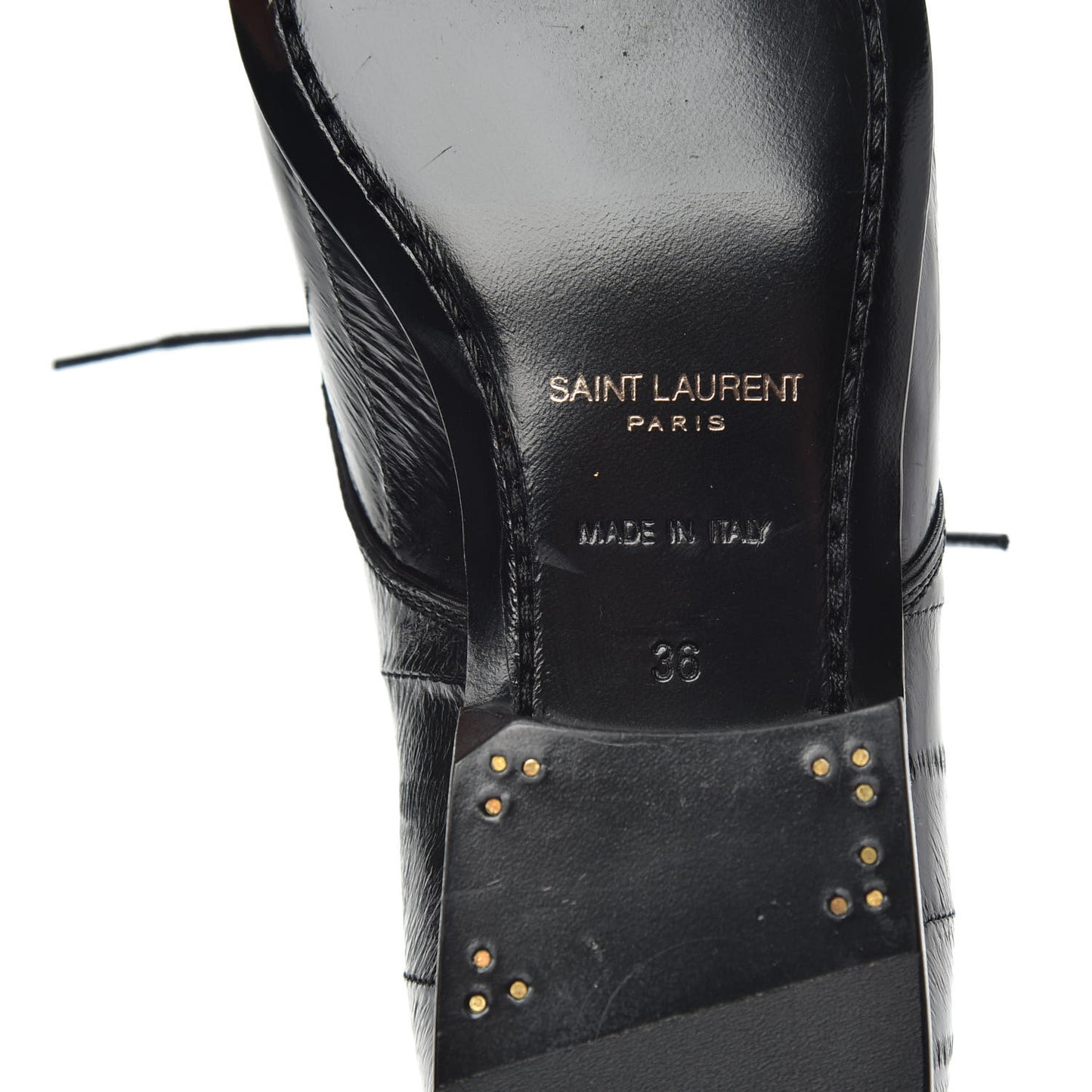 Eel Lace Up Oxfords 36 Black