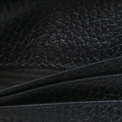 Gucci Pebbled Calfskin Butterfly Card Case Black 7 of 8