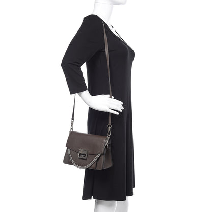 Givenchy Goatskin Small GV3 Shoulder Bag Heather Grey 2 of 9
