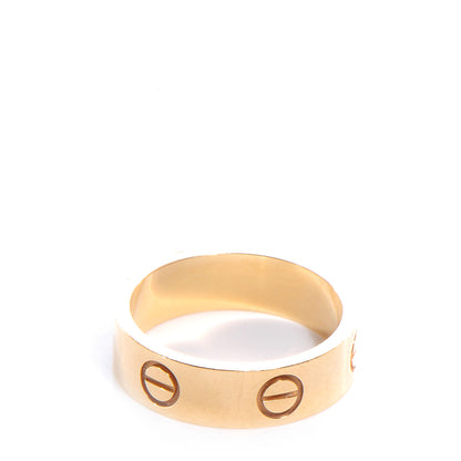 Cartier 18K Yellow Gold 5.5mm LOVE Ring 53 6.25 1 of 6