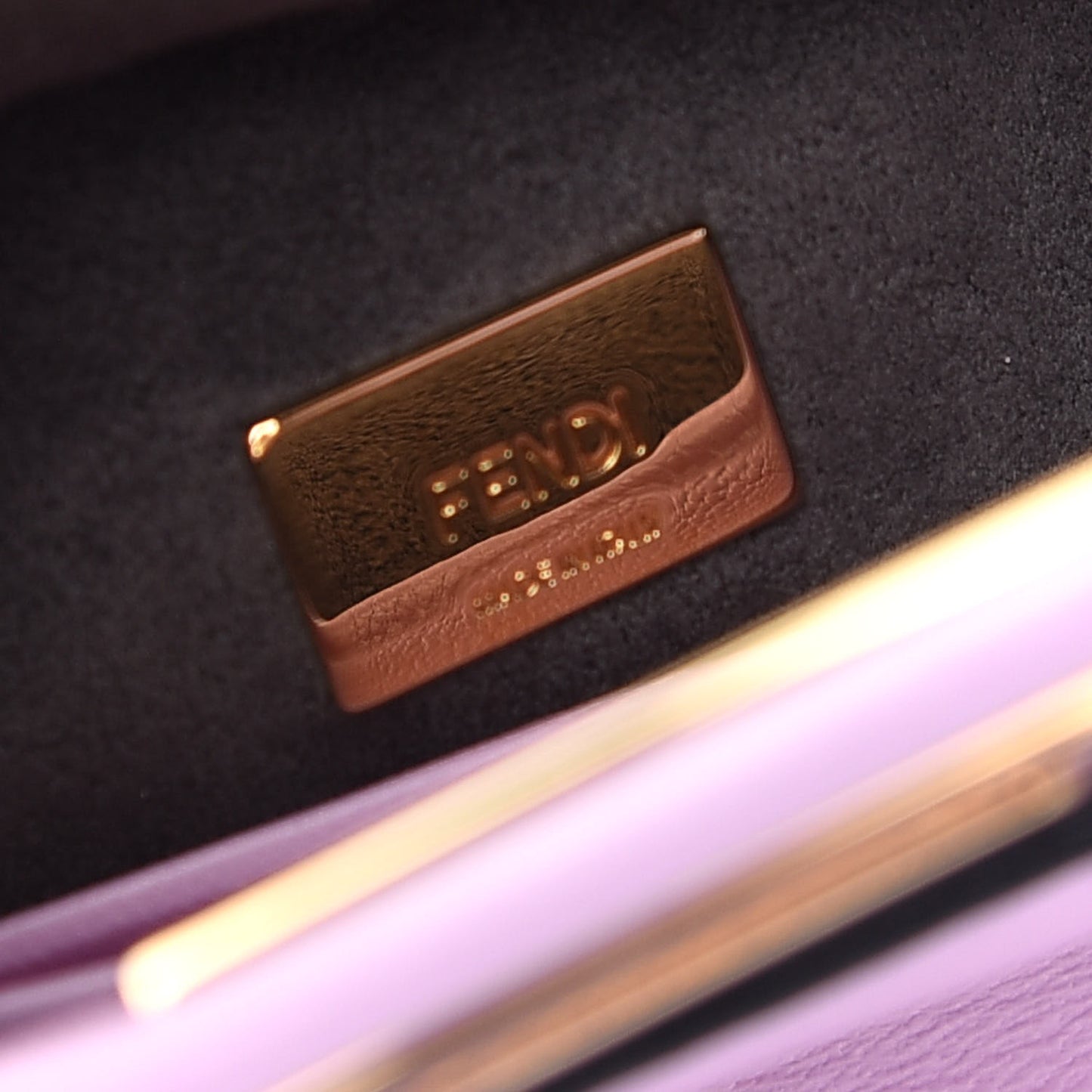 Shiny Nappa Micro Peekaboo Iconic Satchel Lavanda