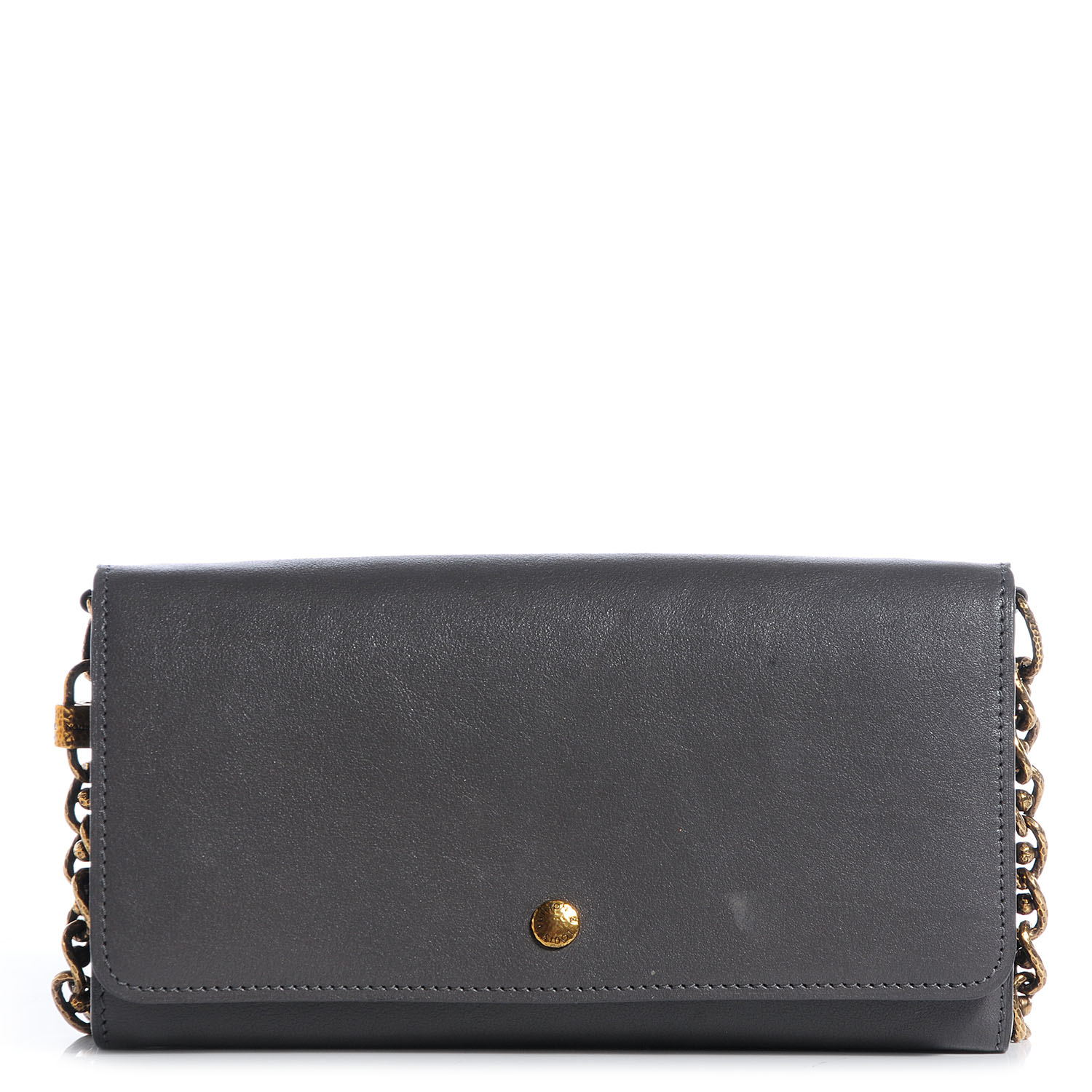 Louis Vuitton Cuir Boudoir Sarah Chain Wallet Gray 1 of 7