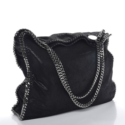 Stella McCartney Shaggy Deer Big Falabella Tote Black 3 of 8