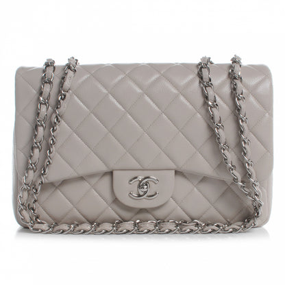 Chanel Caviar Jumbo Single Flap Ecru 1 of 7