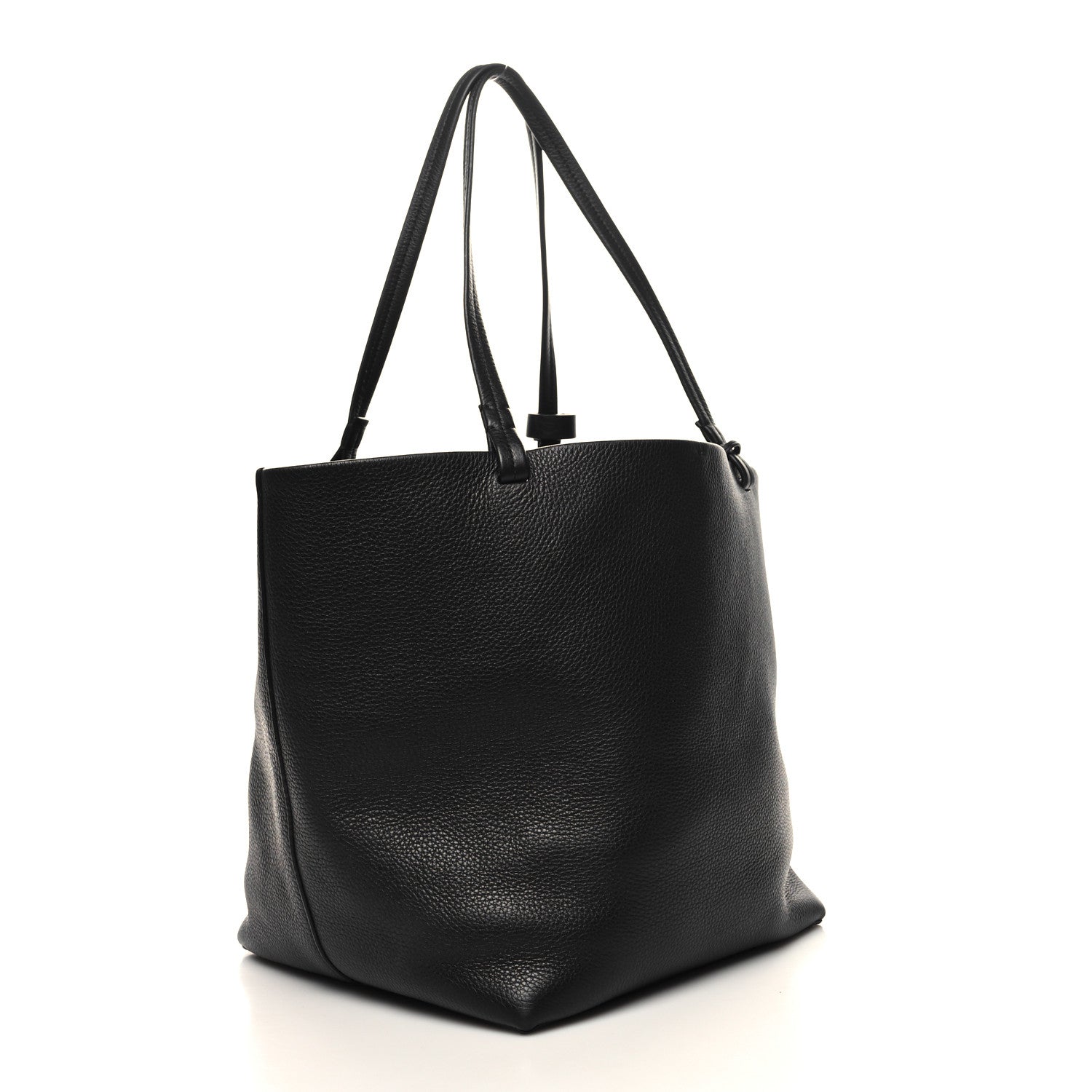 The Row Grained Calfskin Park Tote Three Black 4 of 12