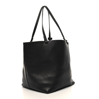The Row Grained Calfskin Park Tote Three Black 4 of 12
