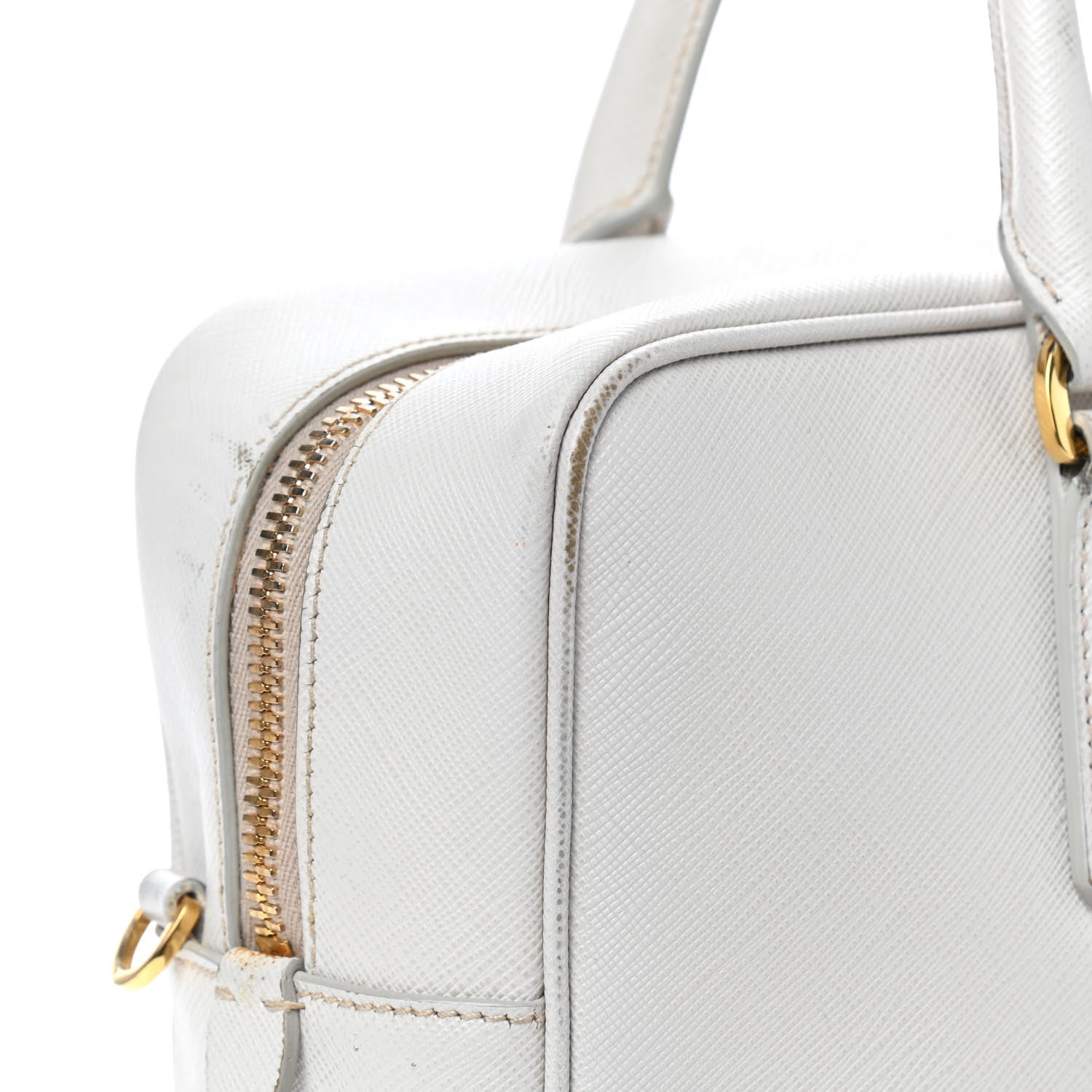 Prada Saffiano Lux Tote Bowler Talco 13 of 19