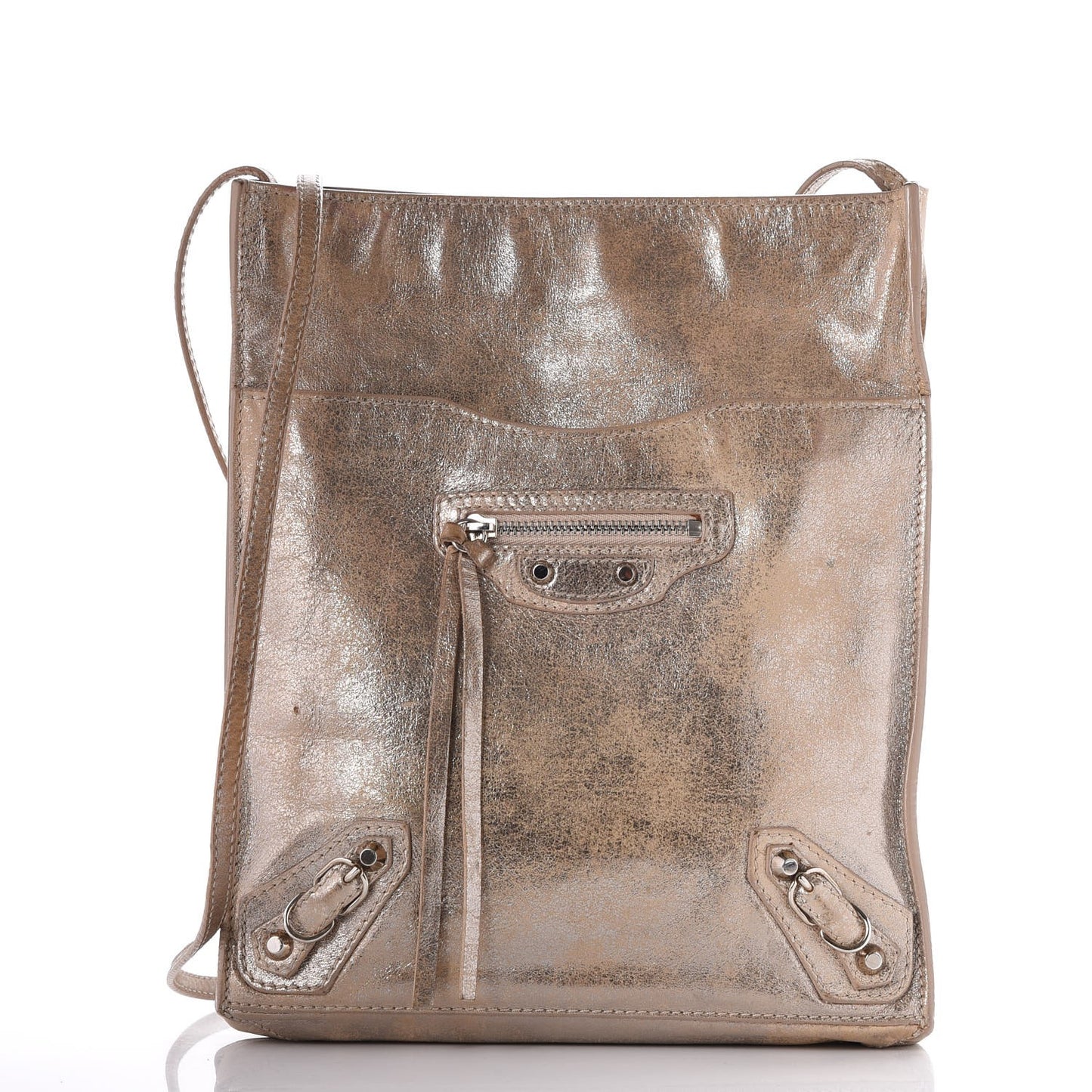 Metallic Calfskin Milkyway Papier Crossbody Bag