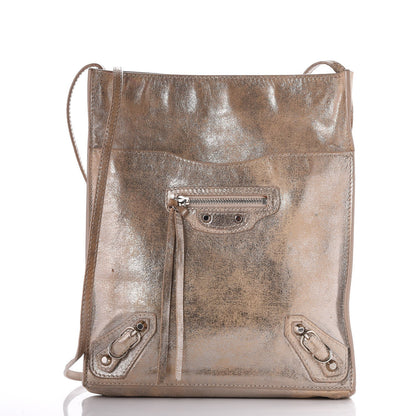 Balenciaga Metallic Calfskin Milkyway Papier Crossbody Bag 1 of 12