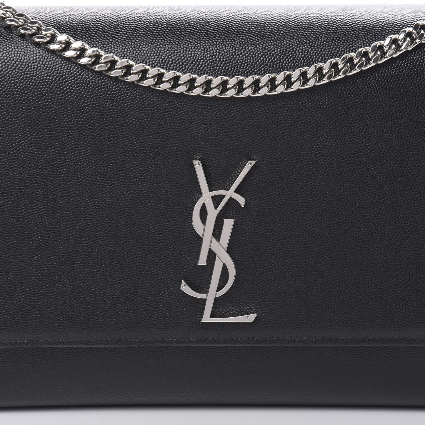 Grain De Poudre Large Classic Monogram Kate Satchel Black