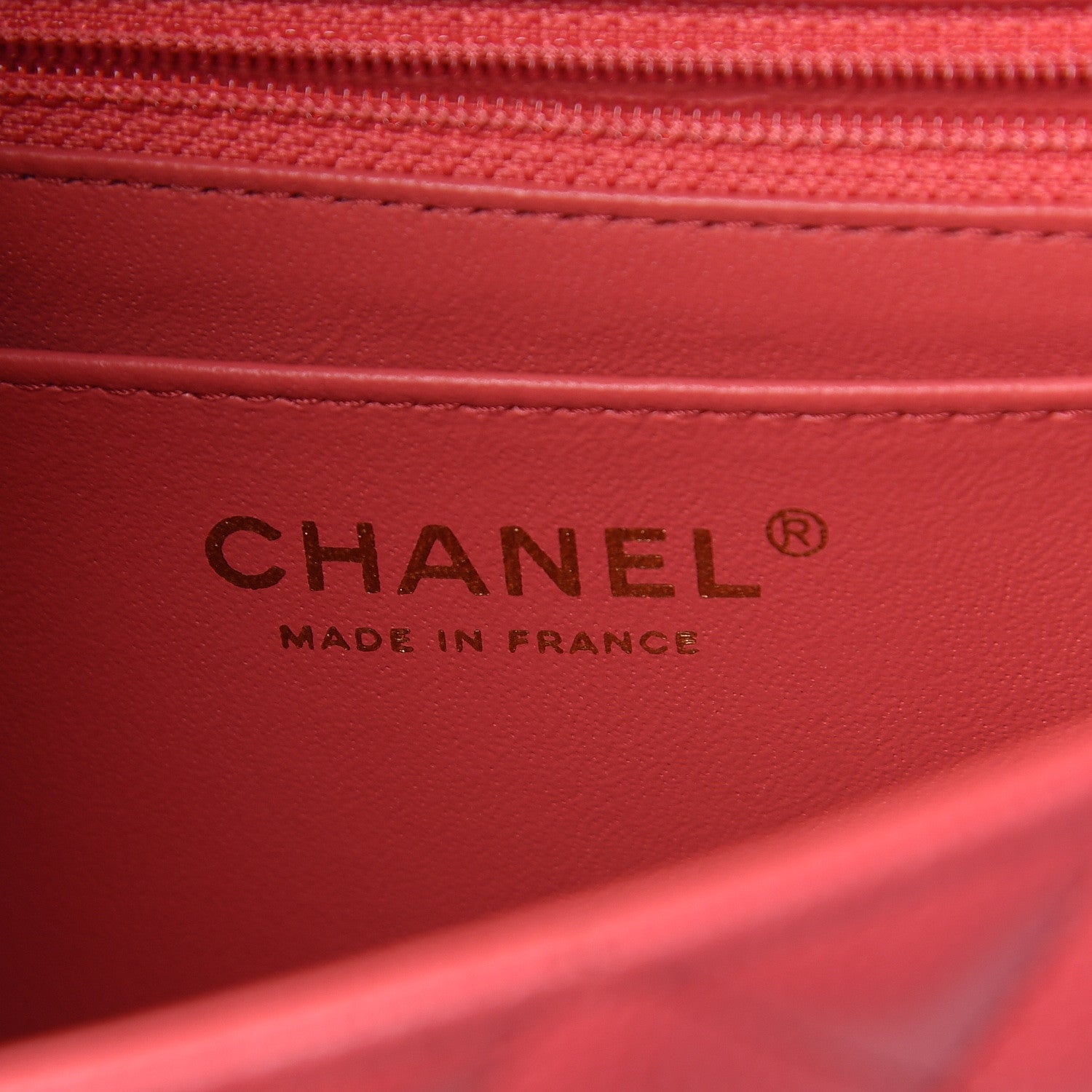 Chanel Caviar Quilted Mini Rectangular Flap Dark Pink 6 of 10