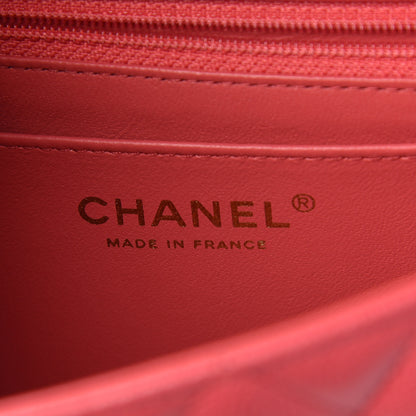 Chanel Caviar Quilted Mini Rectangular Flap Dark Pink 6 of 10