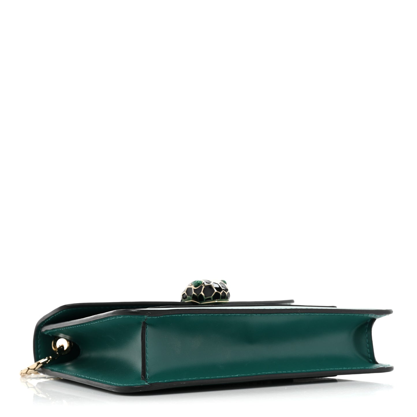 Calfskin Small Serpenti Forever Snake Strap Crossbody Bag Emerald Green