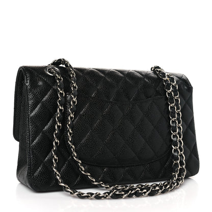 Chanel Caviar Quilted Medium Double Flap Black 3 of 10
