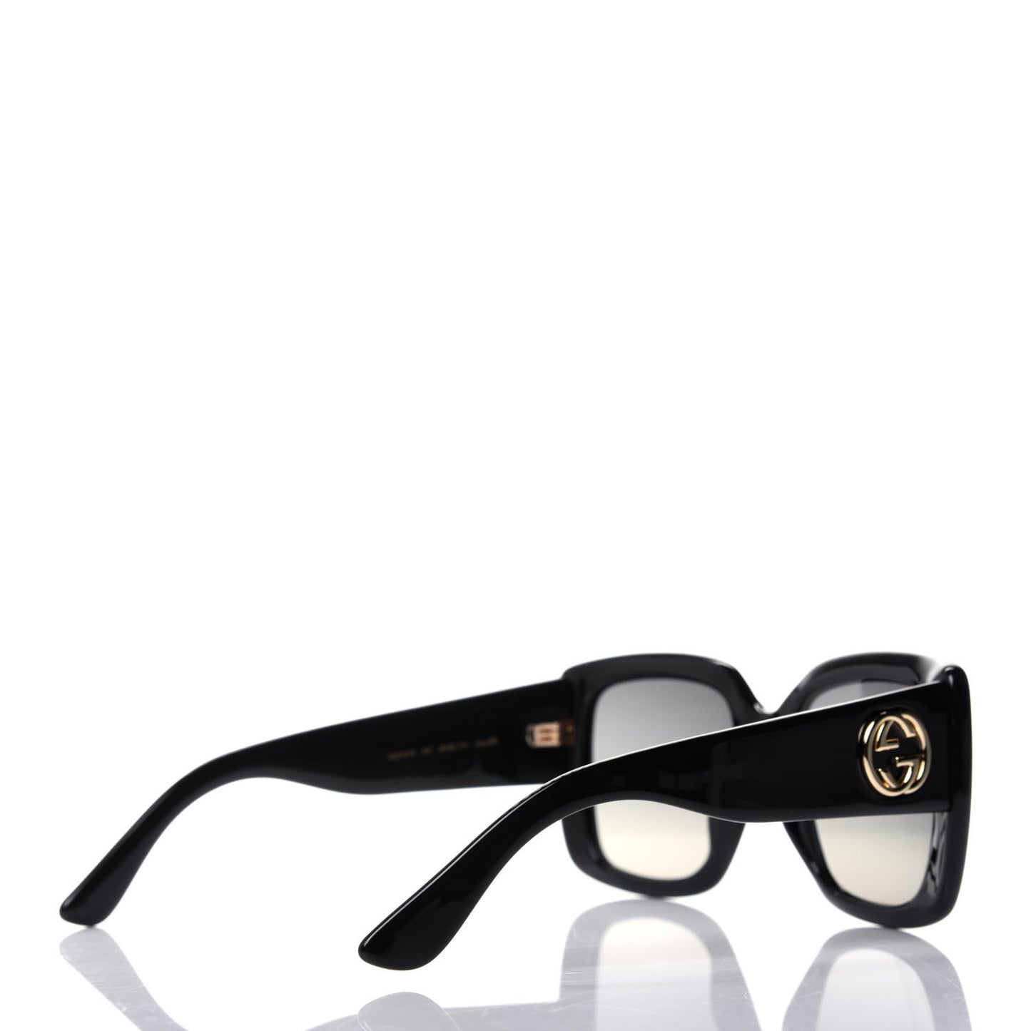 Acetate Square Frame Sunglasses GG0141S Black