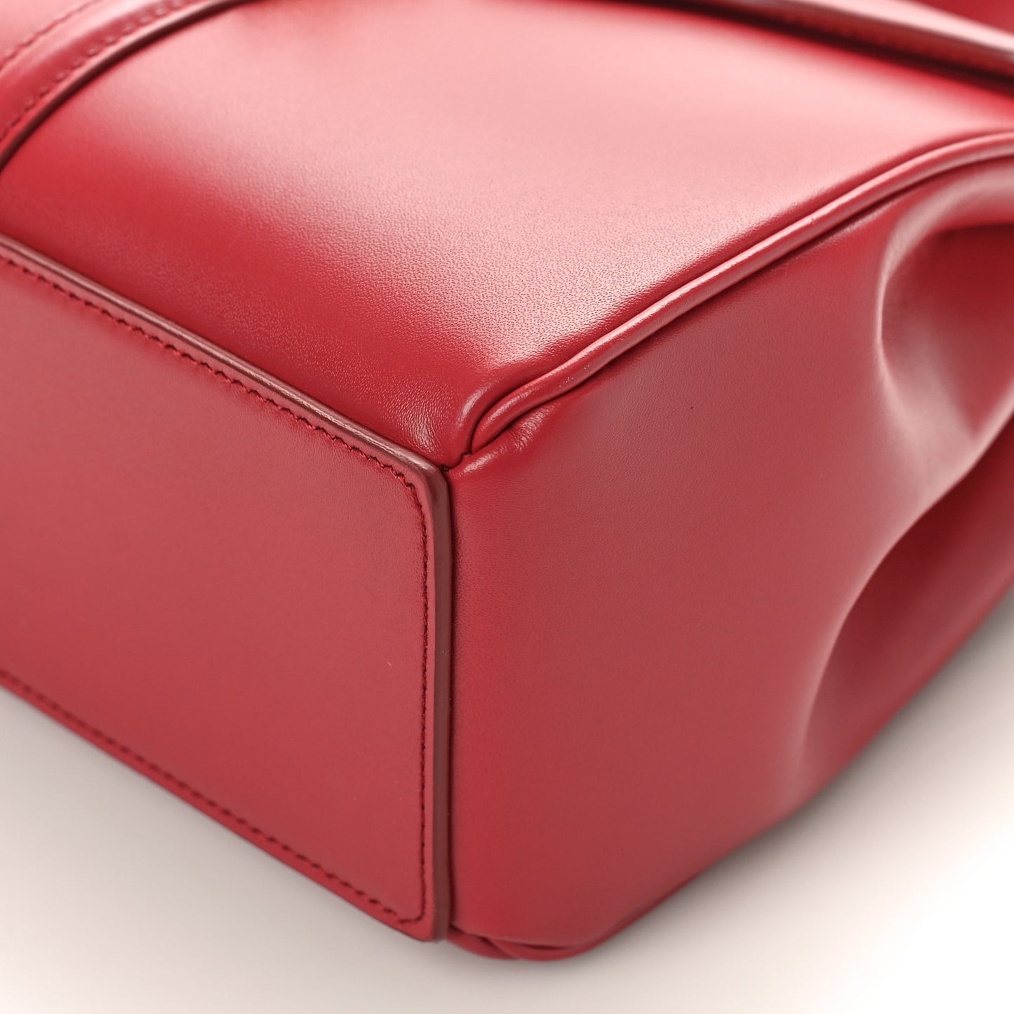 Satinated Calfskin Mini 16 Top Handle Bag Lipstick