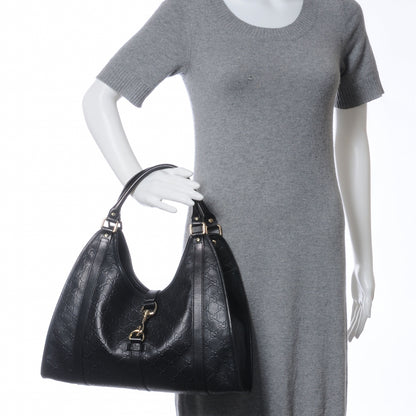Gucci Guccissima Medium Joy Shoulder Bag Black 2 of 7