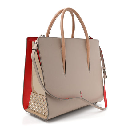 Christian Louboutin Calfskin Patent Studded Large Paloma Cashmere 3 of 25