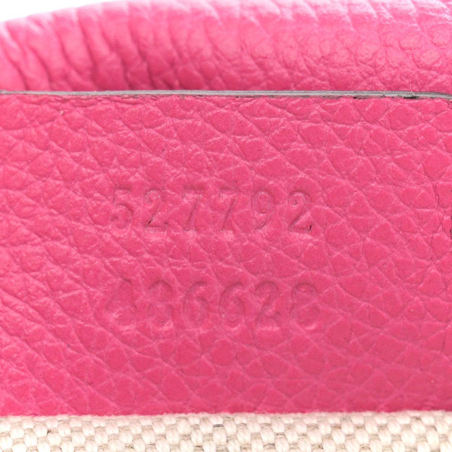 Gucci Grained Calfskin Small Logo Belt Bag Box Pink Green 7 of 10