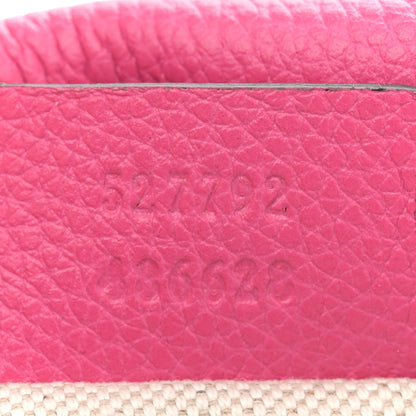 Gucci Grained Calfskin Small Logo Belt Bag Box Pink Green 7 of 10