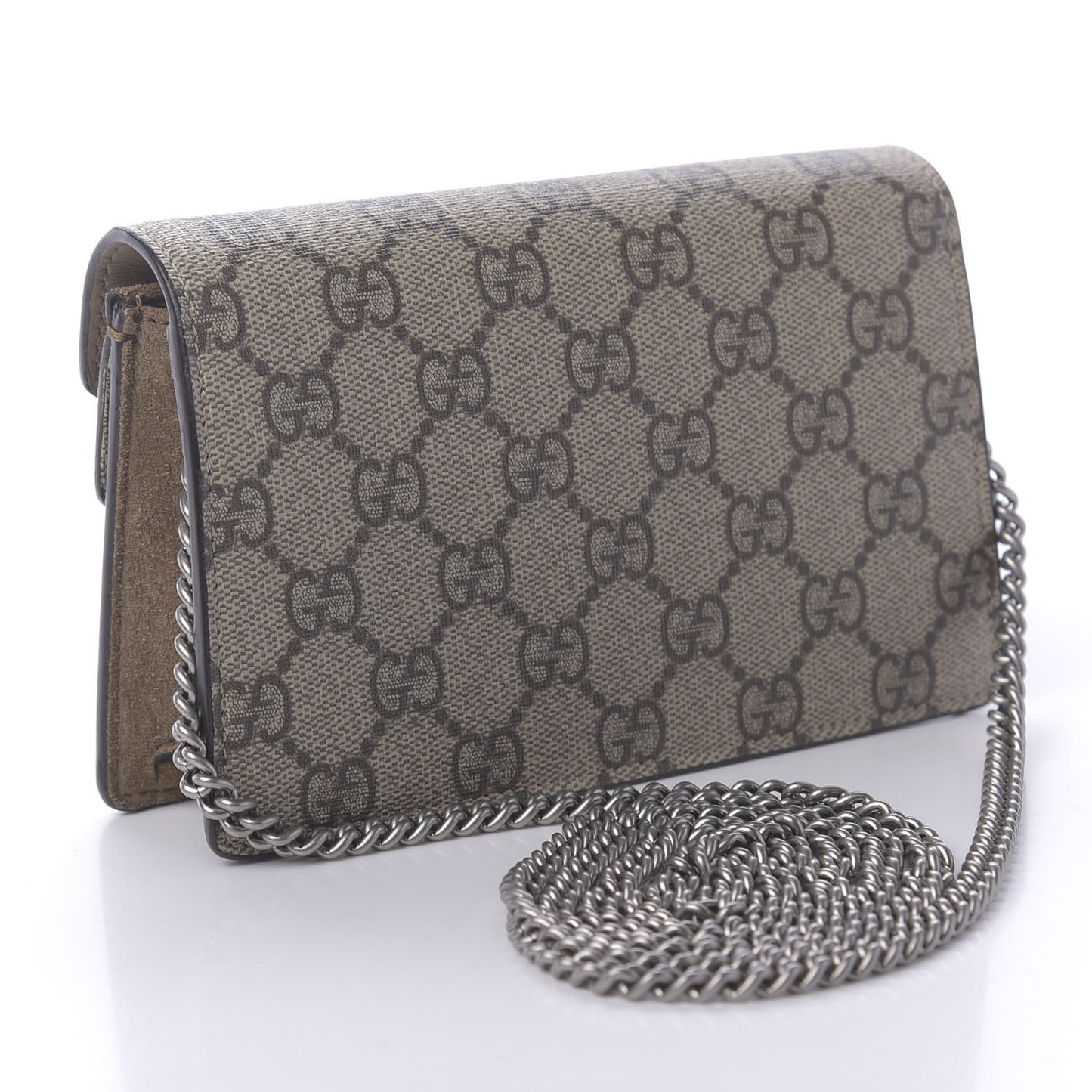 GG Supreme Monogram Super Mini Dionysus Shoulder Bag Taupe