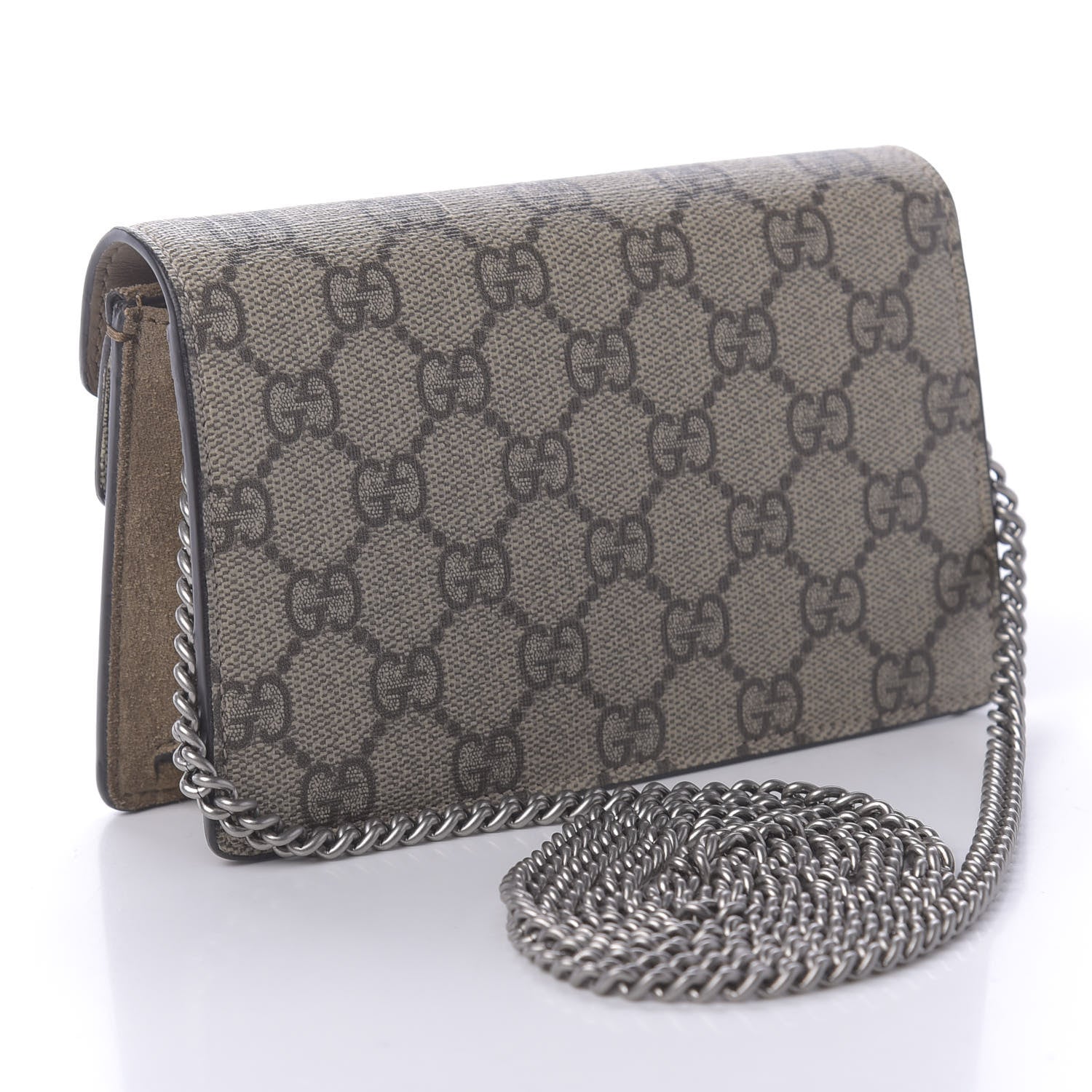Gucci GG Supreme Monogram Super Mini Dionysus Shoulder Bag Taupe 3 of 10
