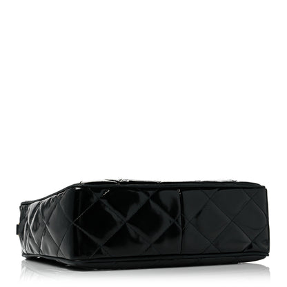 Chanel Patent Quilted Tassel Camera Case Black 3 of 9