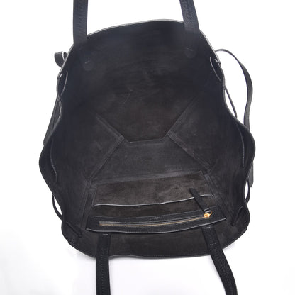 Celine Soft Grained Calfskin Small Belt Cabas Phantom Black 5 of 7