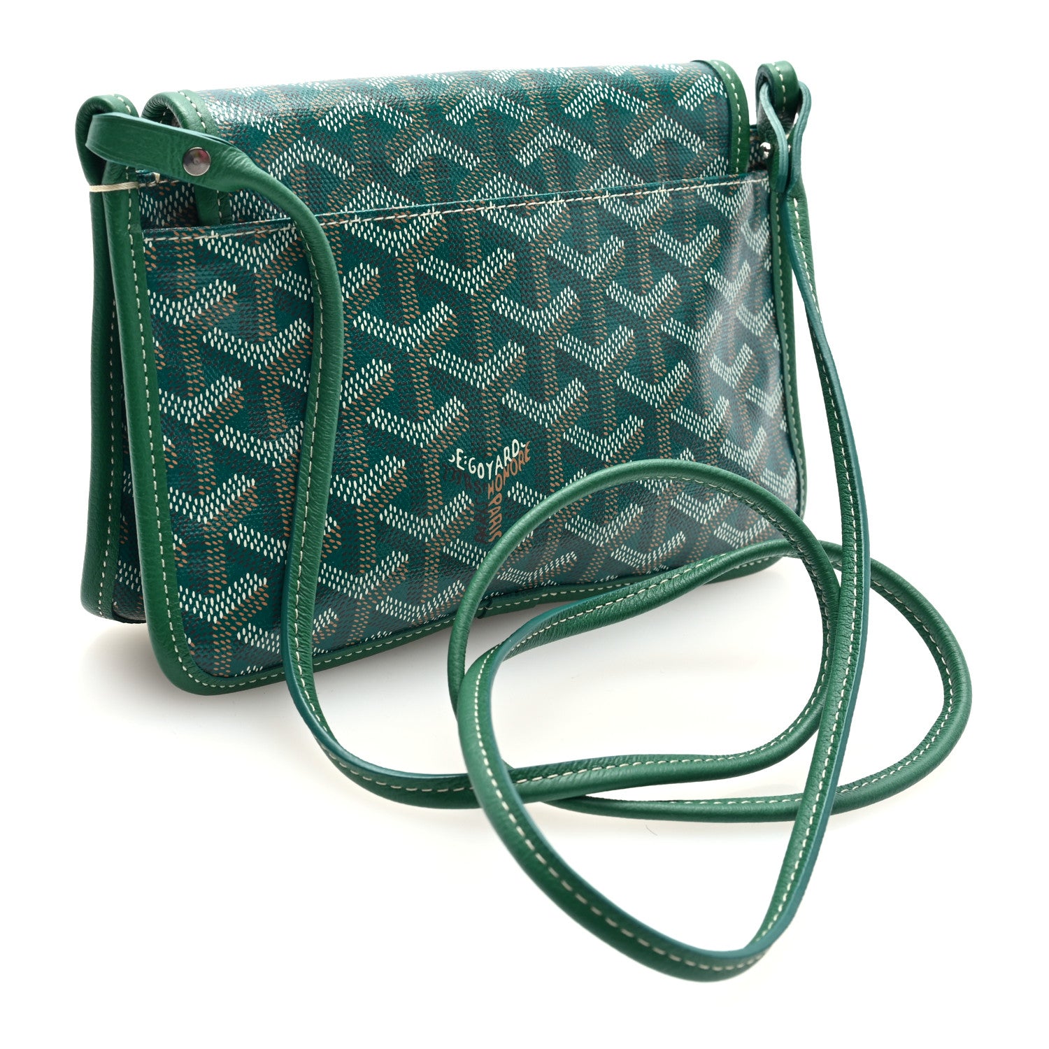 Goyard Goyardine Plumet Wallet Clutch Green 3 of 11