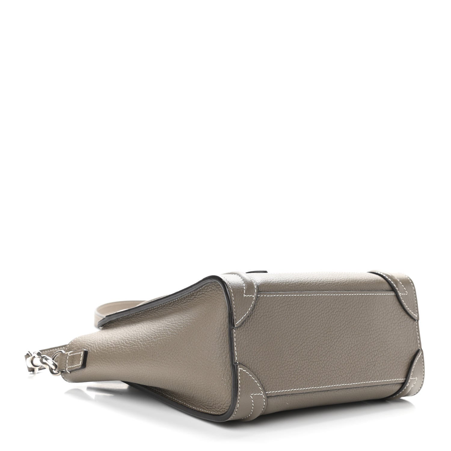 Celine Drummed Calfskin Nano Luggage Souris 4 of 9