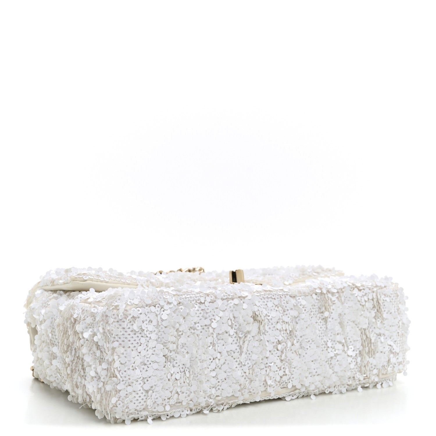Chanel Sequin Mini Rectangular Flap White 4 of 10