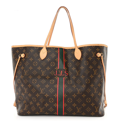 Louis Vuitton Monogram My LV Heritage Neverfull GM Red Green 1 of 12