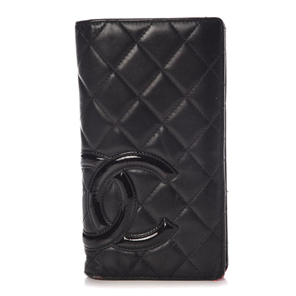 Chanel Calfskin Quilted Cambon Yen Wallet Black 1 of 14