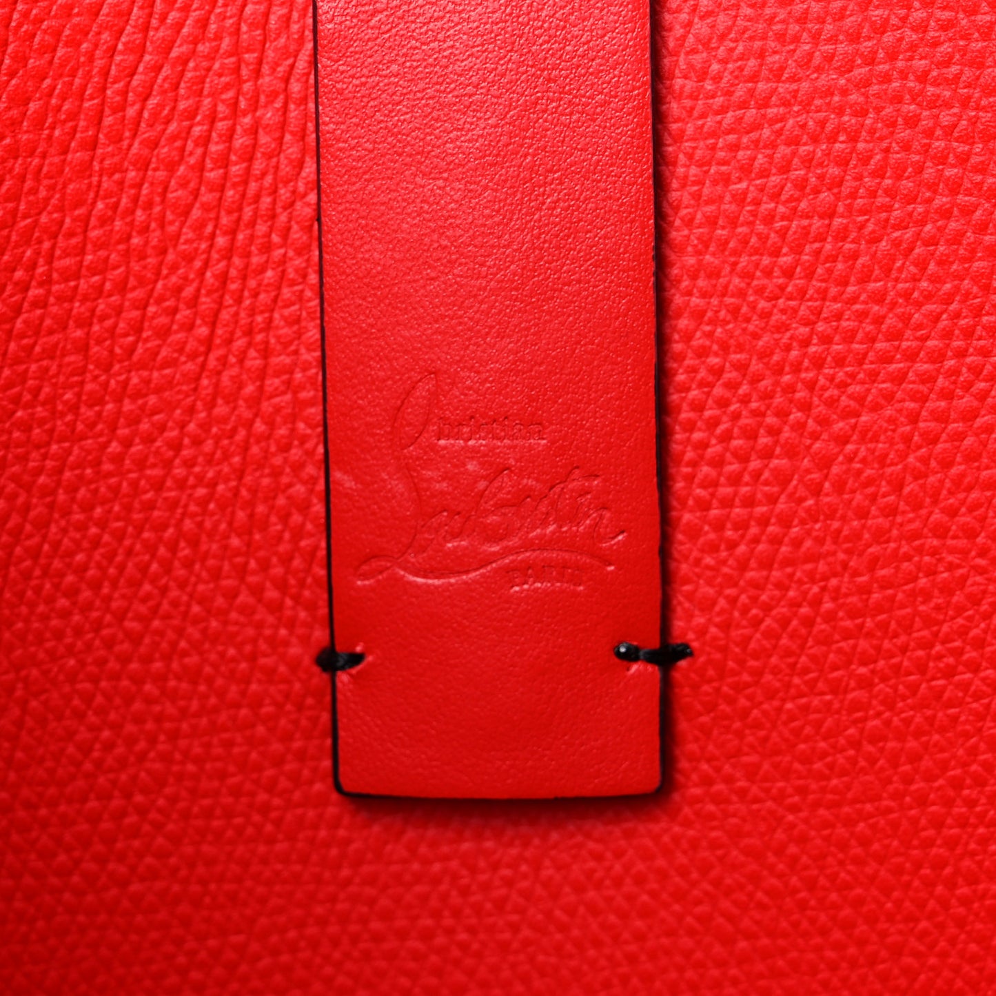 Patent Calfskin Small Oh Xtian Cabata Tote Red