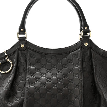 Gucci Guccissima Vitello Tender Large Sukey Tote Testa di Moro 7 of 11
