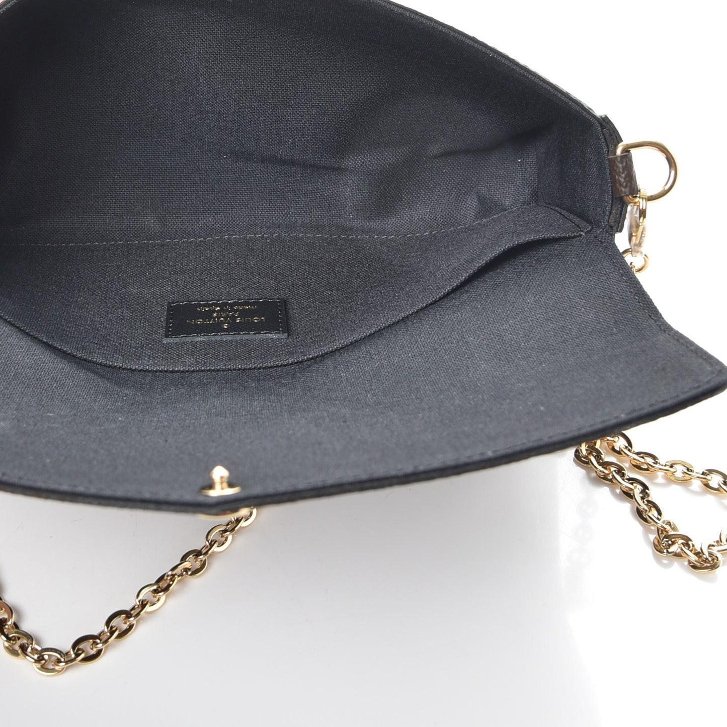 Monogram Blossom Pochette Felicie Chain Wallet Black