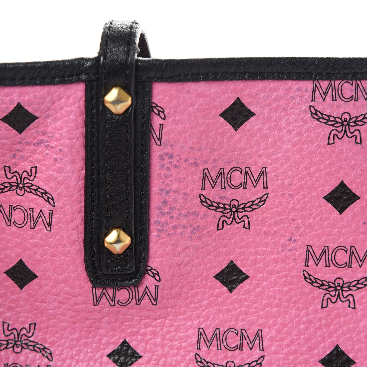 MCM Visetos Medium Liz Reversible Shopper Tote Pink 21 of 23